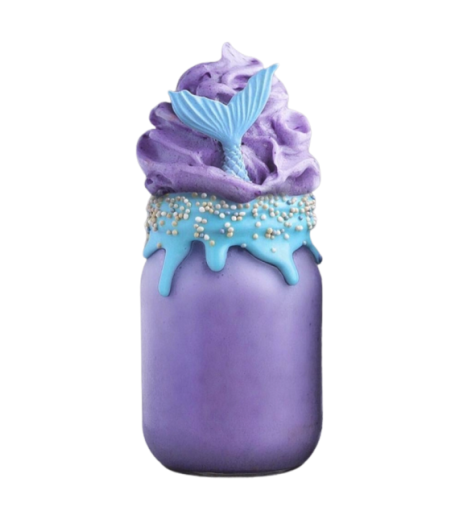 Milkshake With Blueberry Flavor