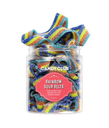 Rainbow Sour Belts Candy Club