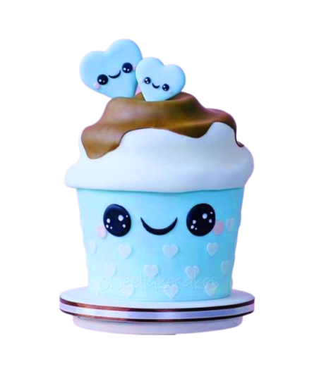 Large Cupcake With Mastic “cloud”